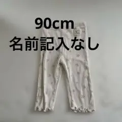 ストライプ花柄レギンス