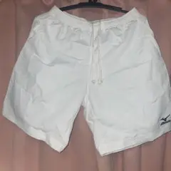 ミズノ ゲームパンツ M ホワイト 白 バドミントン テニス