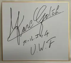 Rick Martel 直筆サイン色紙 AWA世界王者 外国人プロレスラー Rick Martel 直筆サイン色紙 AWA世界王者 - メルカリ
