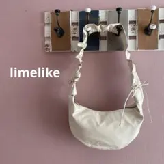 limelike ホワイトスモールショルダーバッグ
