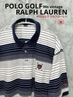 激レア！90s ★POLO GOLF RALPH LAUREN 刺繍 刻印 XL