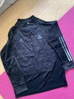 160センチadidas ブラック ピステ ウィンドブレーカー