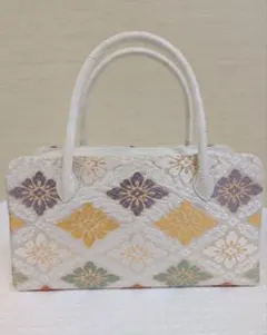 新品未使用 ！！特別セール！！京都 西陣 正絹 帯使用 利休バッグ