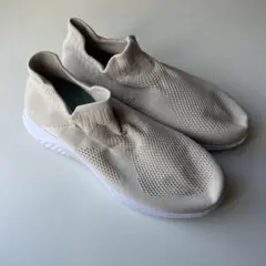 □ メンズ シューズ スリッポン スニーカー 紐なし メッシュ
