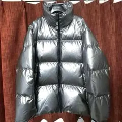 GAP ギャップ　オーバーサイズ　ダウンジャケット　M シルバーメタリック