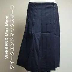 ウイークエンドマックスマーラ 巻きスカート ラップスカート ブラック サイズL