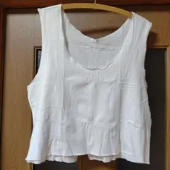 COMME CA DU MODEノースリーブ カットソー 綿・麻