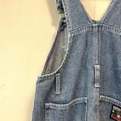 【春物SALE】古着 デニム ジーンズ レディース サロペ 美品 フリーサイズ