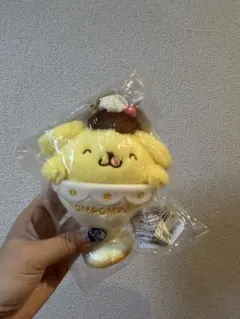 サンリオ　ポムポムプリン30th　マスコット　プリンでまんぷくしあわせプリン