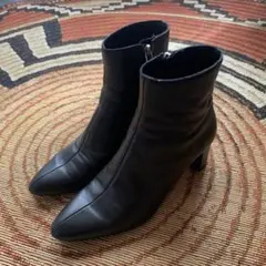 ZARA レザーブラックブーツ 36