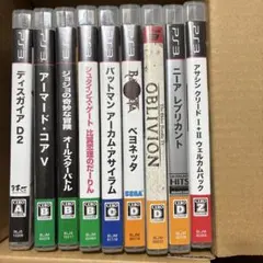 PS3 ゲームソフト 9本セット　中古　説明書付き