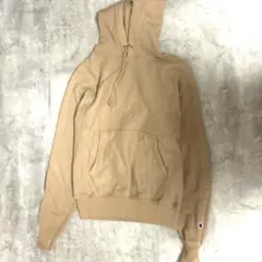 チャンピオン リバースウィーブ パーカー ベージュ 目付き 美品　アースカラー