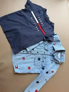 Tommy Hilfiger Tシャツとシャツのセット 104 100cm 子供