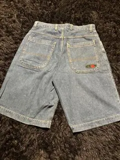 デニムハーフパンツジョーツ ショートパンツ刺繍ロゴ付き 古着