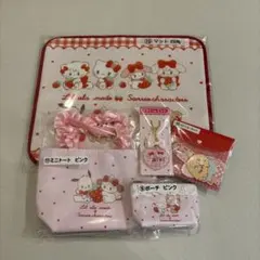 mikko サンリオ一番くじ　ピンク　ミニトート・ポーチ・チャーム　セット