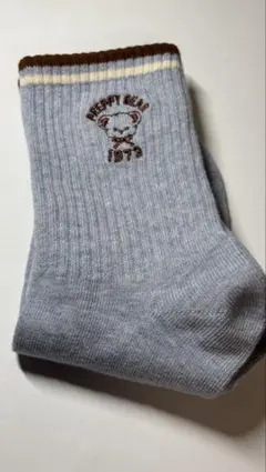 未使用 tutuanna 靴下 PREPPY BEAR ブルーグレー