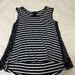 値下げしました❗️ノーブル　ボーダーノースリーブ