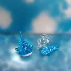 コスモスと忘れな草 ガラス細工 ミニチュア - メルカリ