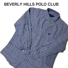 BEVERLY HILLS POLO CLUB ストライプネルシャツ　Lサイズ