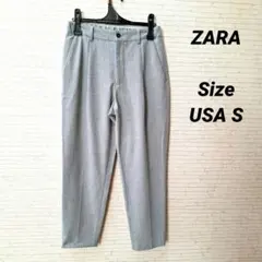ZARAグレー スラックス ボタン付き