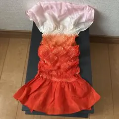 帯揚げ オレンジグラデーション 約25×約100