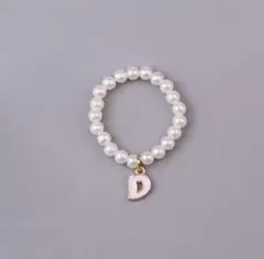 Labubu 10cmサイズ向け・イニシャル「D」付きミニネックレス