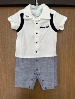 a.l.c アプレレクール　ロンパース・カバーオール ホワイト/ネイビー