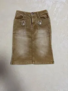 コーデュロイ タイトスカート