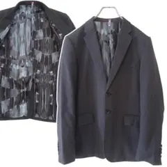 PSポールスミス テーラードジャケット黒 裏地 総柄 2B Mサイズ