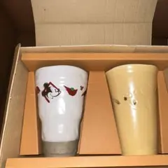 ディズニー　特大陶コップ揃　ペア
