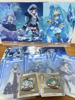 雪ミク2026 一番くじビッグアクリルスタンド　クリアポスター　ラバーストラップ
