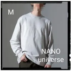 NANO universe【美品】ビッグシルエットワンポイントTシャツ 長袖
