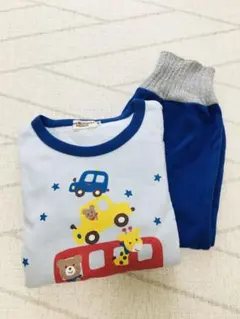 ミキハウス ホットビスケッツ 腹巻付長袖パジャマ 90cm