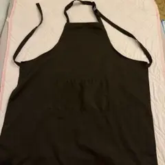 ブラウン エプロン　首掛け 女性用 男性用 メンズ レデイース
