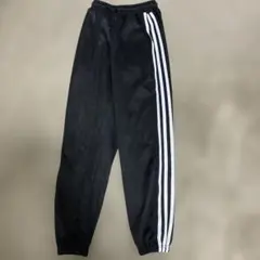 黒 ストライプ カジュアルパンツ　ジャージ