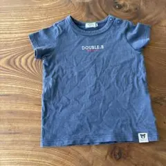 ミキハウス　DOUBLE.B Tシャツ 80cm ネイビー