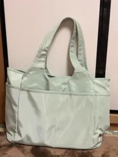 （チョコちゃん様専用）　　　ミントグリーン トートバッグ 　　旅行バッグ　美品