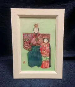 ひな祭り　伝統的 雛人形 ハンドメイド　額入りフレーム付き 2026年最新】額縁雛人形の人気アイテム - メルカリ