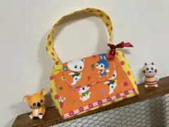 ハニーチューン バッグ型？ポーチ　ハンドメイド　オレンジ