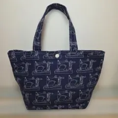 780円⇒580円値下げしました！トートバッグ　ミシン柄【ハンドメイド】