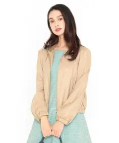 【洗える！】BOAT ブルゾン ベージュ TOCCA ジップアップ