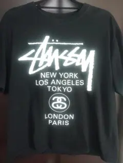 Stüssy グラフィック Tシャツ M 黒