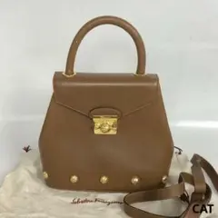 Salvatore Ferragamo フェラガモ レザー 2way ハンド