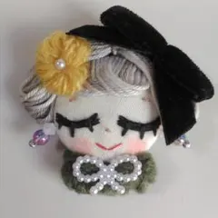 【ハンドメイド ブローチ】くるみボタン ブローチ 820