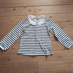 anyFAM ストライプ長袖カットソー 120cm