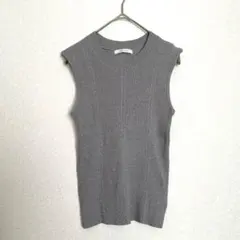 REDYAZEL リブニット　ノースリーブ　レディアゼル　グレー　難ありのサムネイル