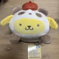 もちもち　ポムポムプリン　パンダぬいぐるみ