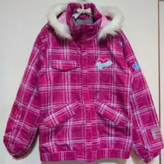 Ignito ピンク チェック柄 160cm スキーウェア ジャケット