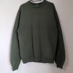 Champion オリーブグリーン クルーネック トレーナー