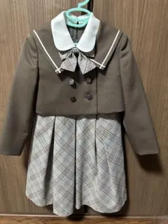 限定値下げ！ビームス　フォーマルドレス 120cm ブラウン チェック